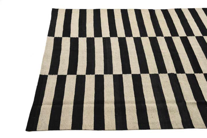 4' 2 x 5' 10 Hand Woven Kilim Modern Wool Rug