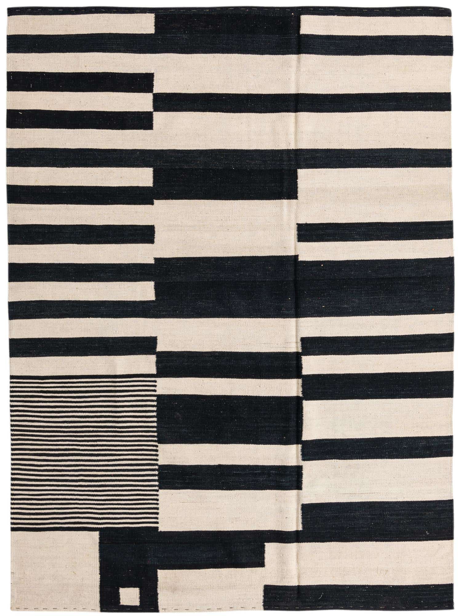 5' 8 x 7' 7 Hand Woven Kilim Modern Wool Rug