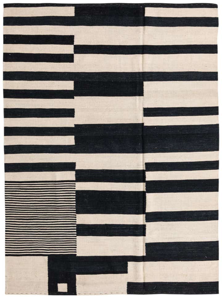 5' 8 x 7' 7 Hand Woven Kilim Modern Wool Rug