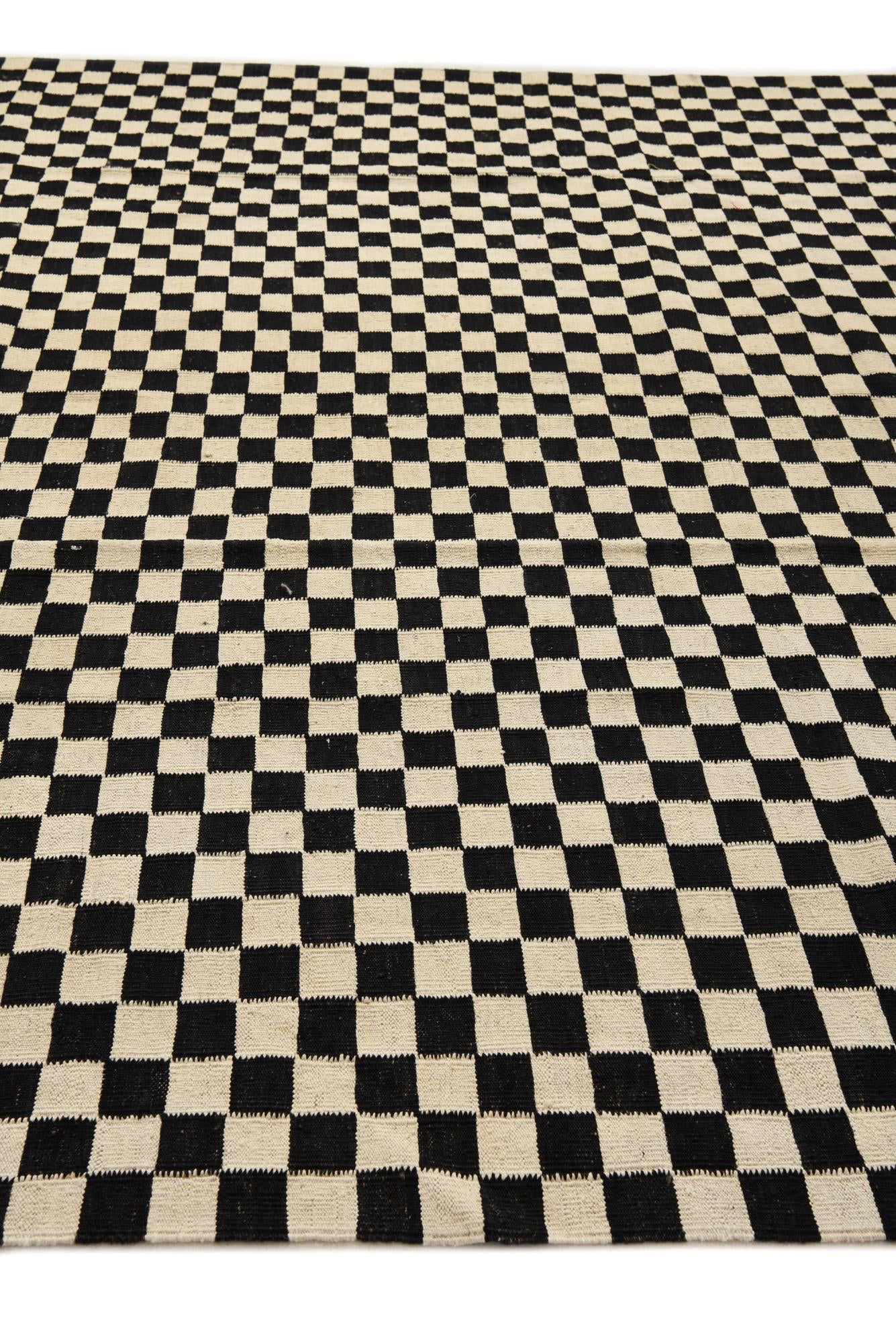 8' 6 x 11' 6 Hand Woven Kilim Modern Wool Rug