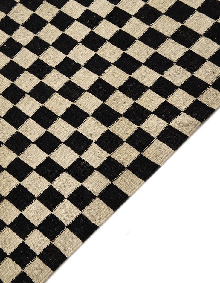 Detail image of 8' 6 x 11' 6  Hand Woven Kilim Modern Wool Rug