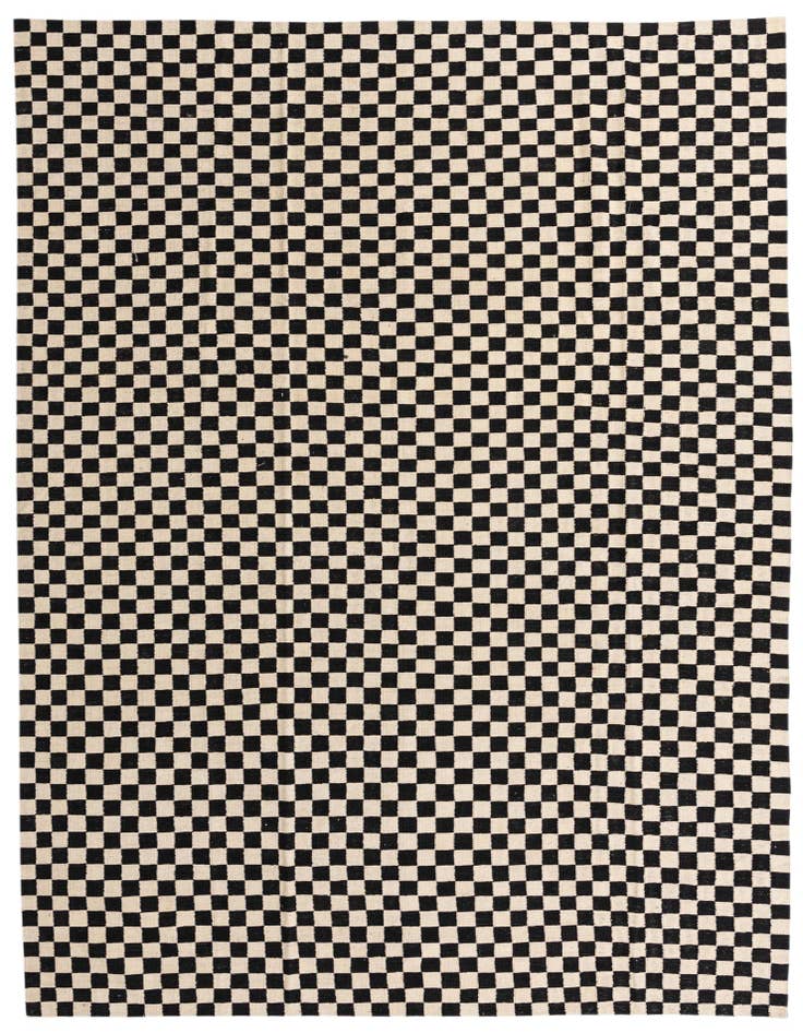 Detail image of 8' 6 x 11' 6 Hand Woven Kilim Modern Wool Rug