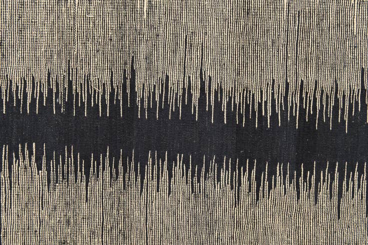 Detail image of 8' 1 x 9' 8 Hand Woven Kilim Modern Wool Rug