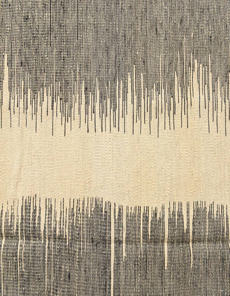 Detail image of 8' 1 x 9' 8  Hand Woven Kilim Modern Wool Rug