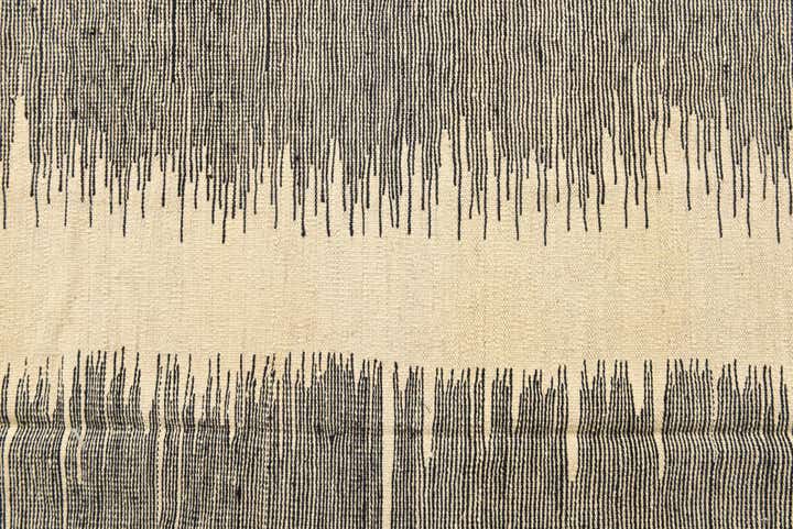 8' 1 x 9' 8 Hand Woven Kilim Modern Wool Rug