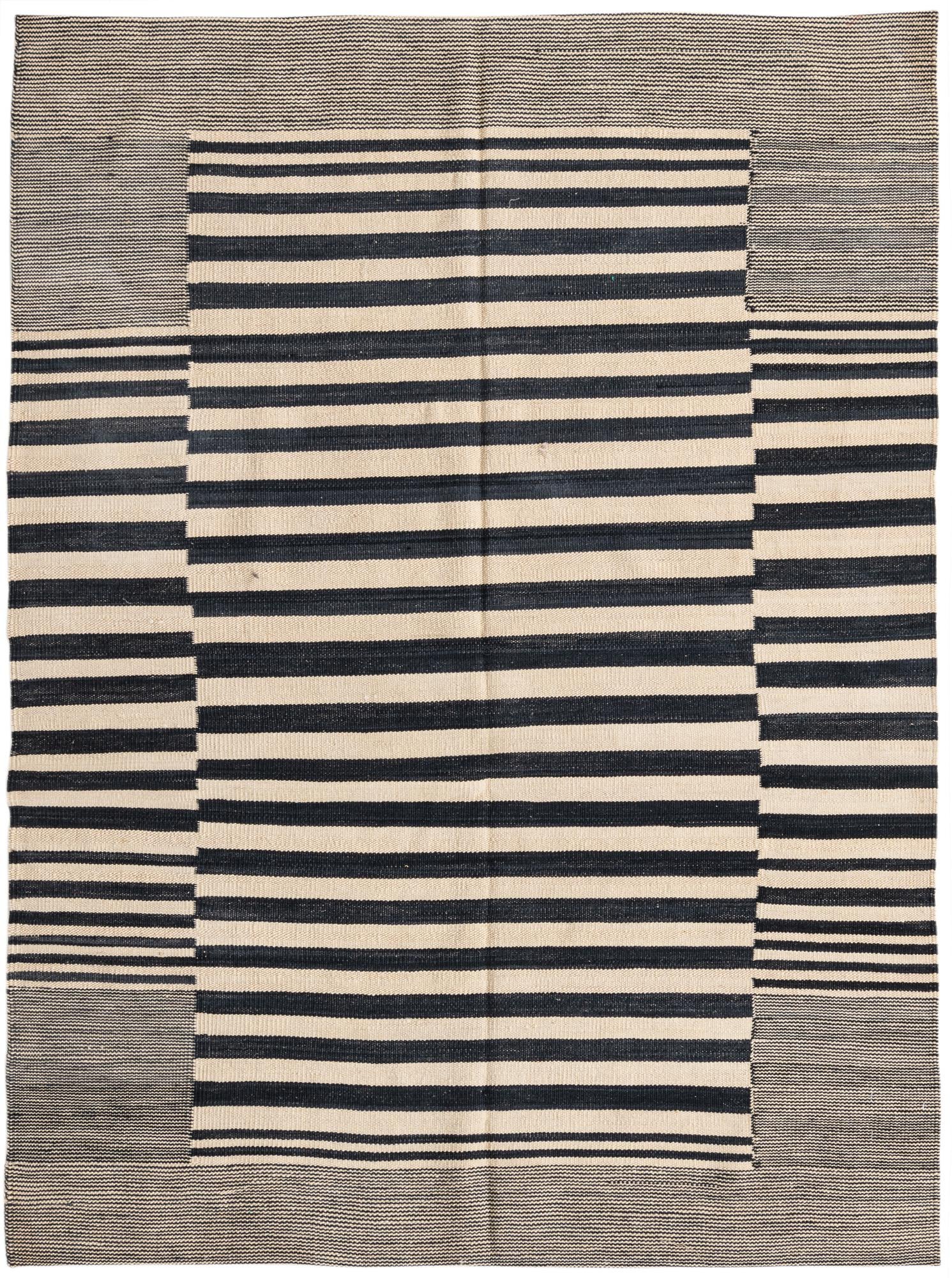 125cm x 175cm Hand Woven Kilim Modern Wool Rug