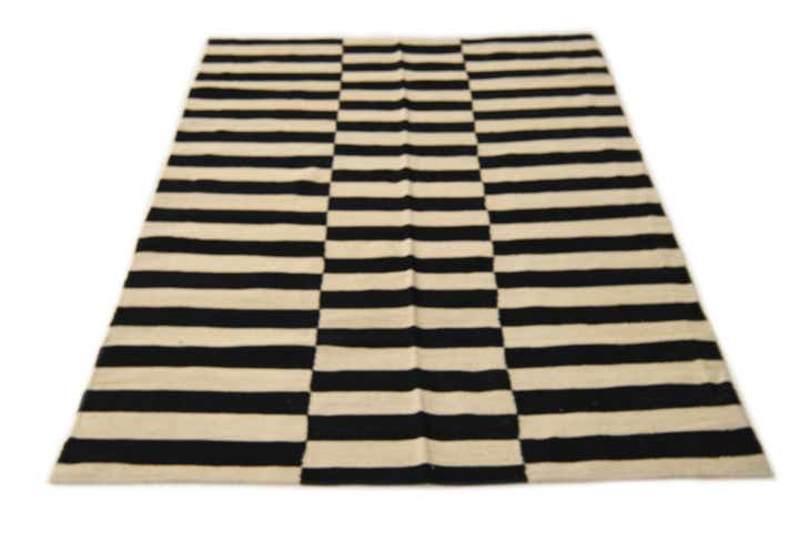 4' 2 x 6' Hand Woven Kilim Modern Wool Rug