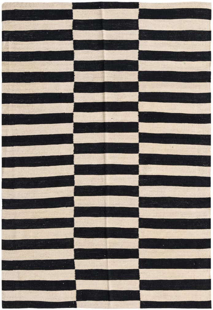 4' 2 x 6' Hand Woven Kilim Modern Wool Rug