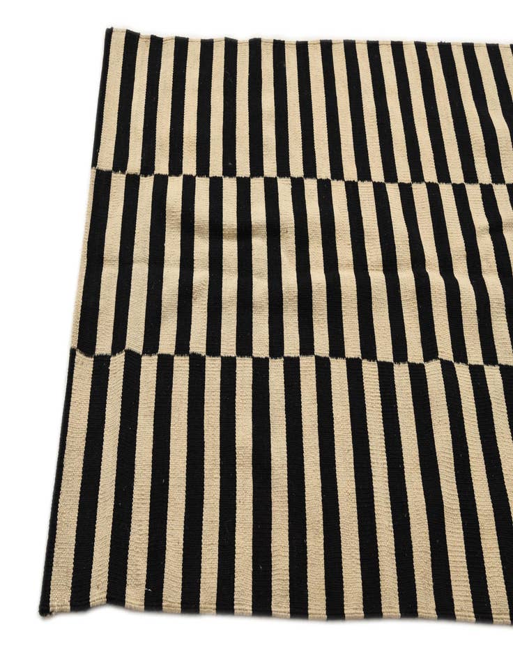 Detail image of 3' 5 x 4' 7  Hand Woven Kilim Modern Wool Rug