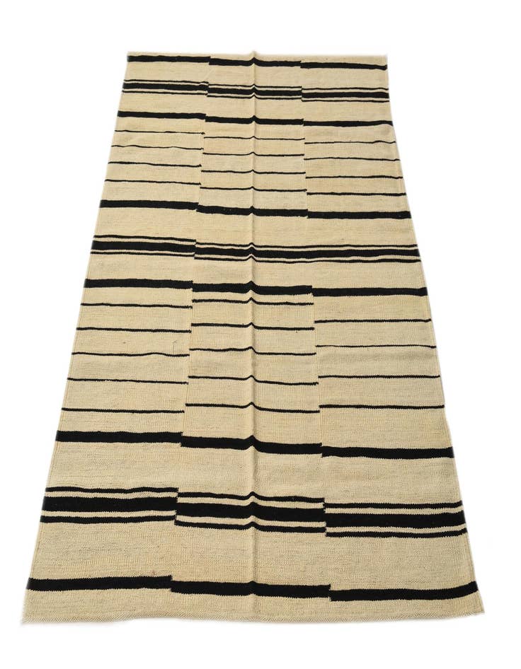 Detail image of 4' 1 x 5' 10  Hand Woven Kilim Modern Wool Rug