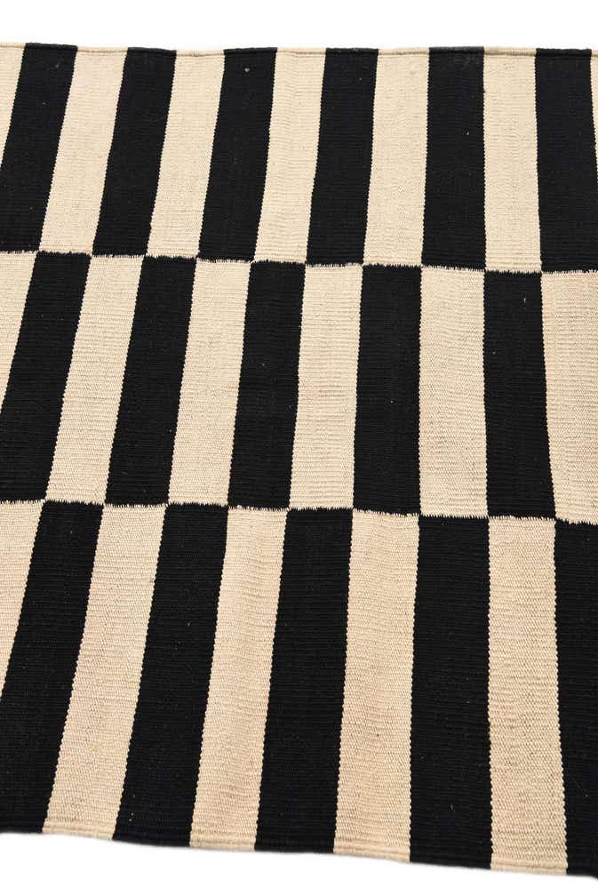 3' 4 x 4' 9 Hand Woven Kilim Modern Wool Rug