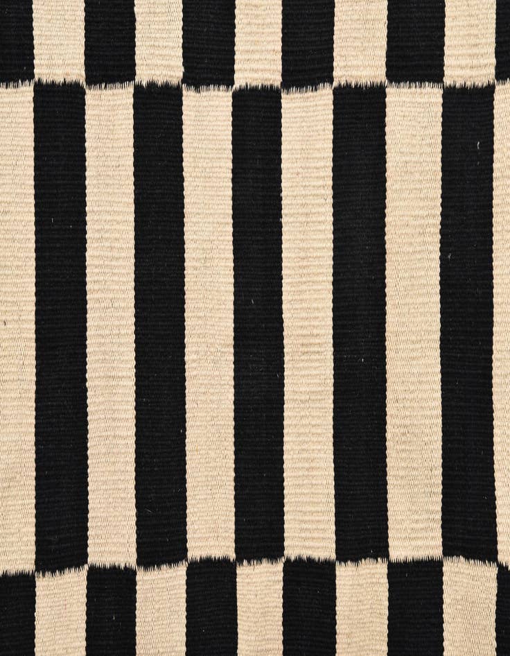 Detail image of 3' 4 x 4' 9  Hand Woven Kilim Modern Wool Rug