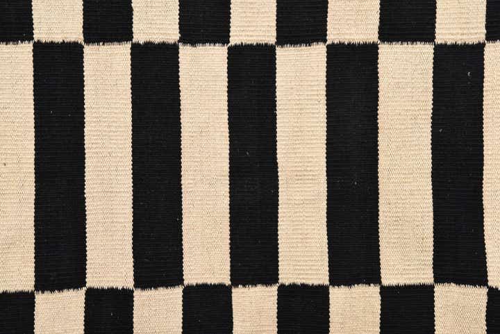 3' 4 x 4' 9 Hand Woven Kilim Modern Wool Rug