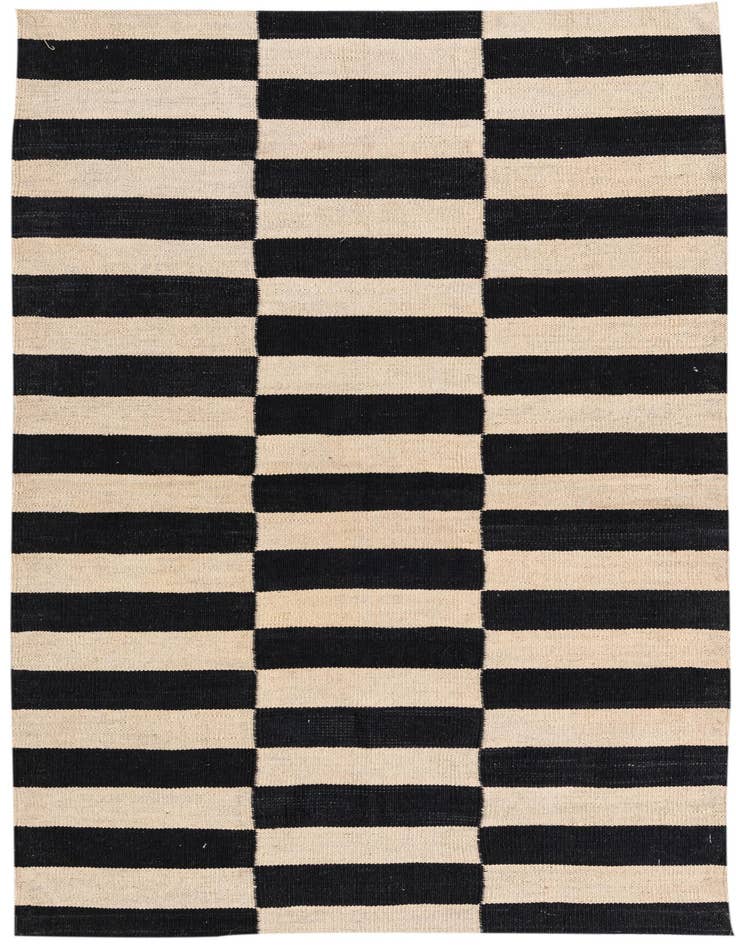 Detail image of 3' 4 x 4' 10 Hand Woven Kilim Modern Wool Rug
