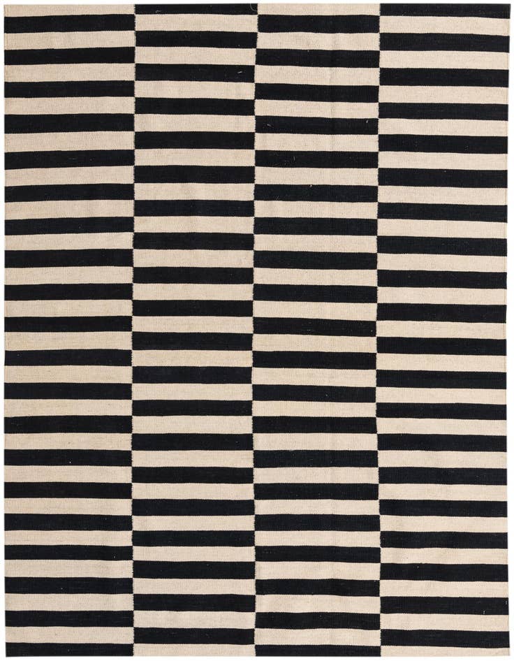Detail image of 5' 7 x 7' 11 Hand Woven Kilim Modern Wool Rug
