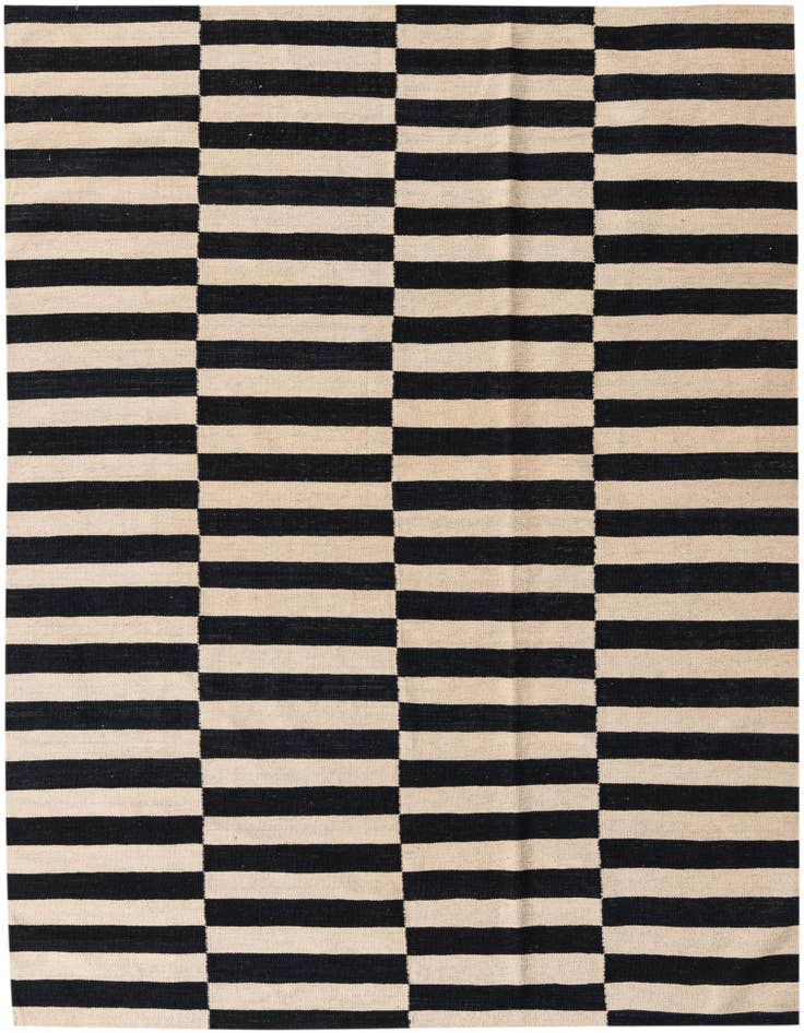 Detail image of 5' 9 x 7' 9 Hand Woven Kilim Modern Wool Rug