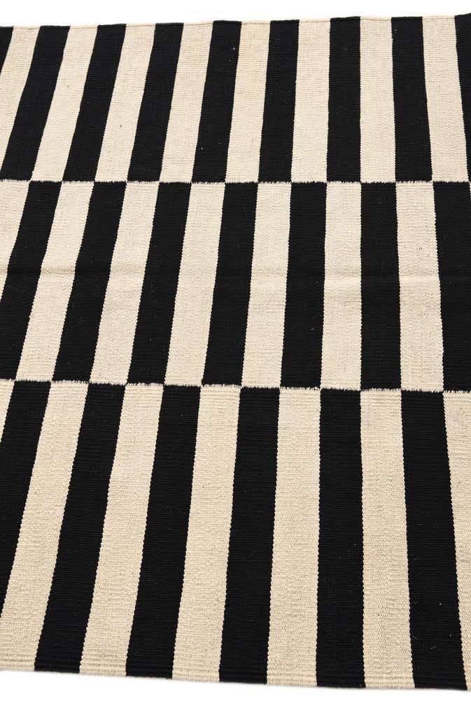 4' 2 x 5' 11 Hand Woven Kilim Modern Wool Rug