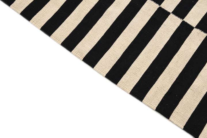 4' 2 x 5' 11 Hand Woven Kilim Modern Wool Rug