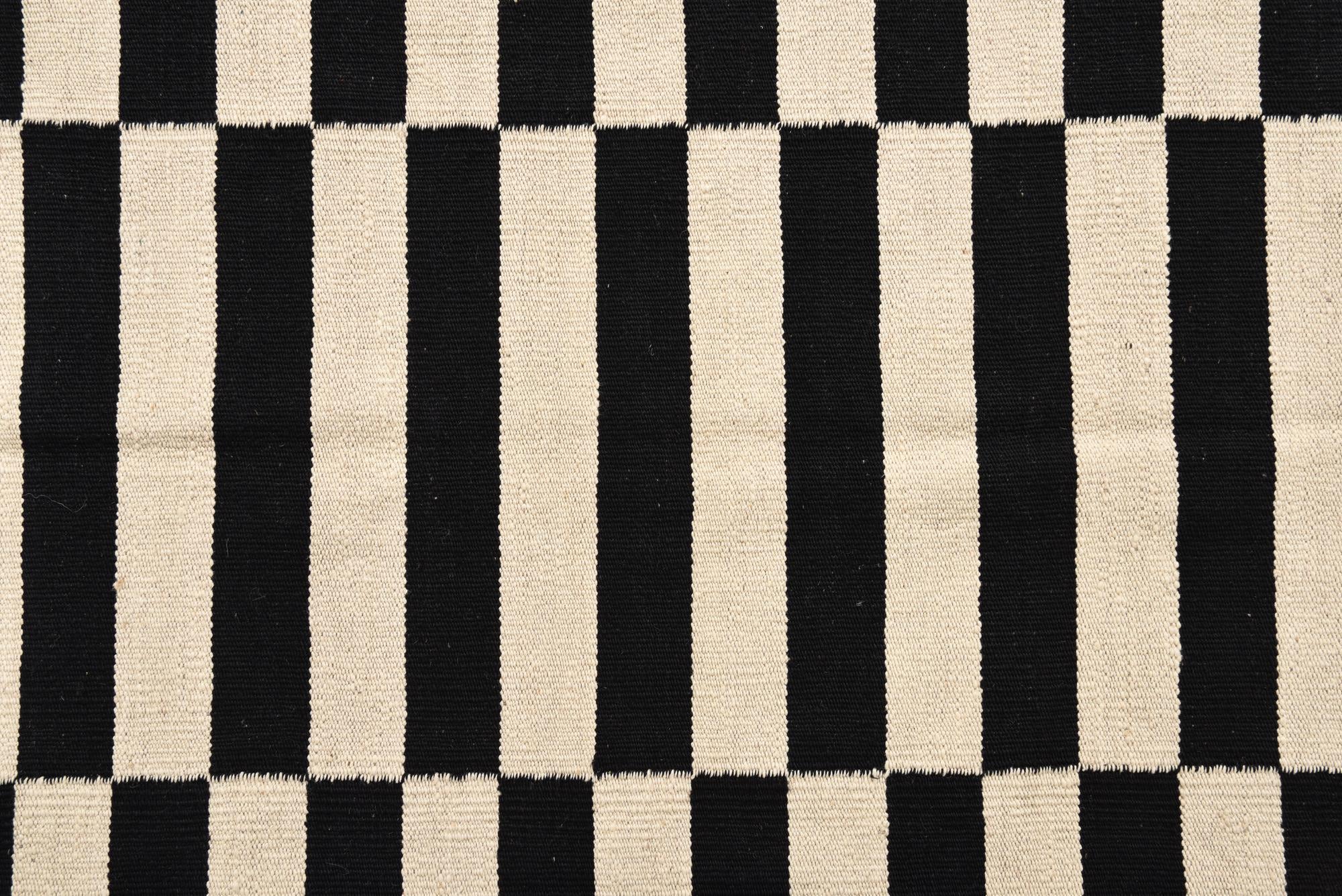 4' 2 x 5' 11 Hand Woven Kilim Modern Wool Rug