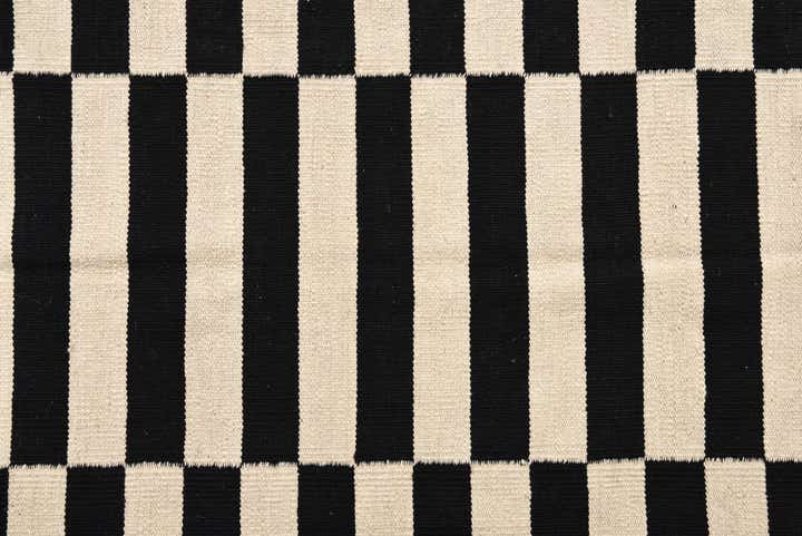 4' 2 x 5' 11 Hand Woven Kilim Modern Wool Rug