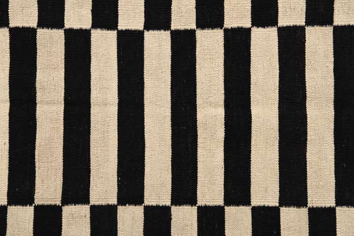 4' x 5' 11 Hand Woven Kilim Modern Wool Rug