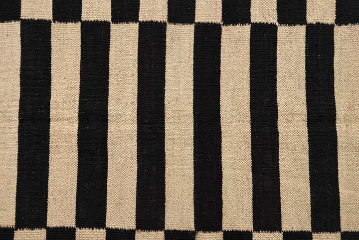 4' 4 x 5' 10 Hand Woven Kilim Modern Wool Rug