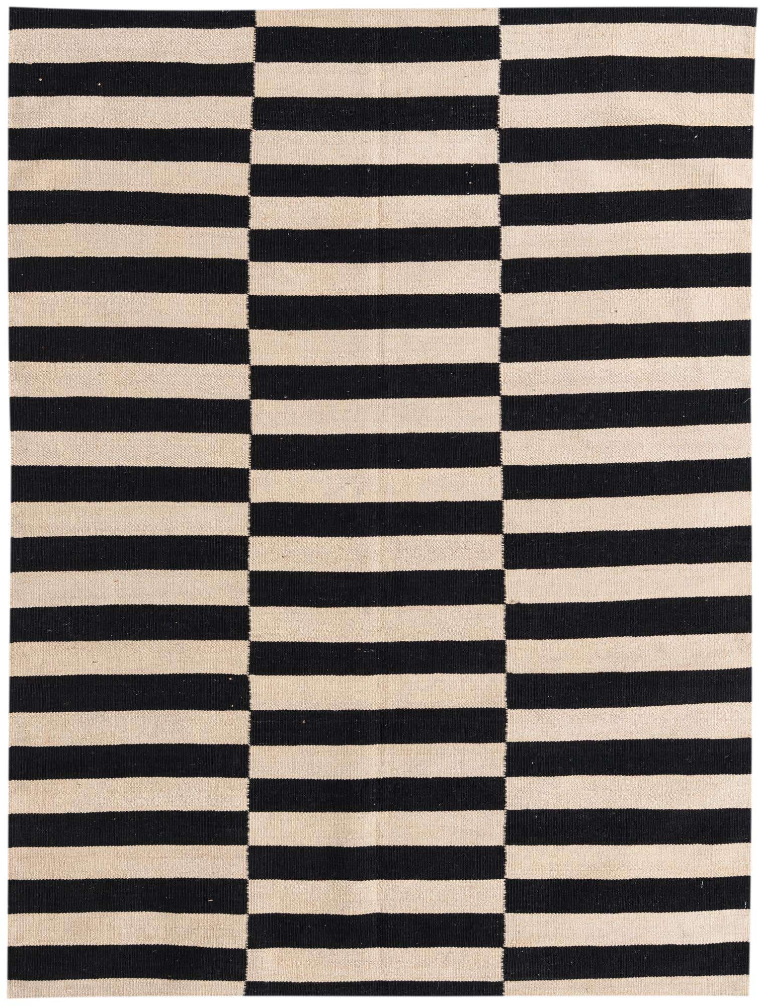 4' 3 x 5' 10 Hand Woven Kilim Modern Wool Rug