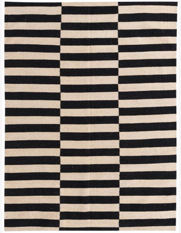 4' 3 x 5' 10 Hand Woven Kilim Modern Wool Rug