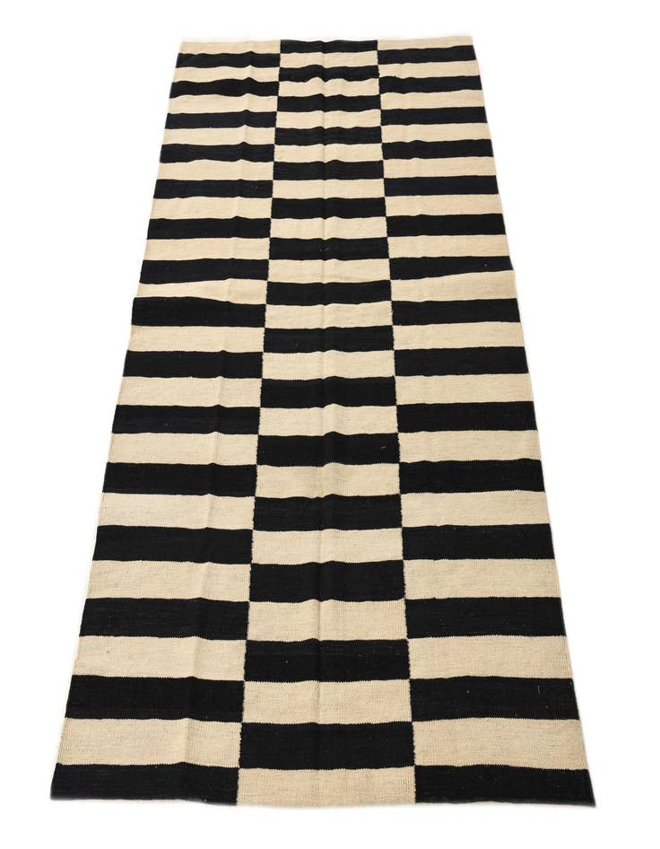 Detail image of 4' 2 x 5' 10  Hand Woven Kilim Modern Wool Rug