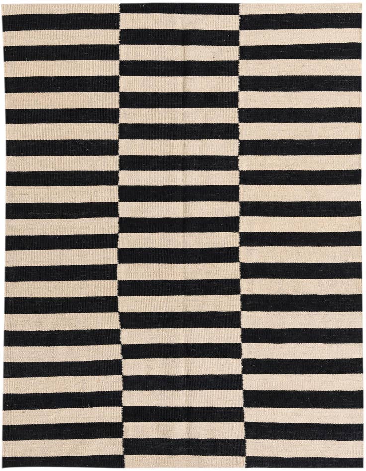 Detail image of 4' 2 x 6' Hand Woven Kilim Modern Wool Rug