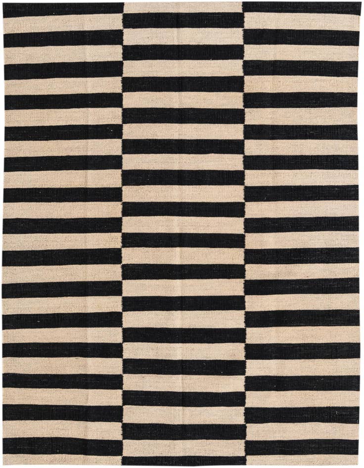 Detail image of 4' 3 x 5' 10 Hand Woven Kilim Modern Wool Rug