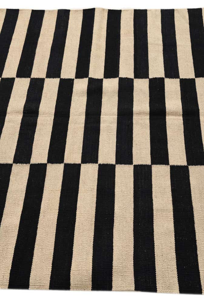 4' 2 x 5' 10 Hand Woven Kilim Modern Wool Rug