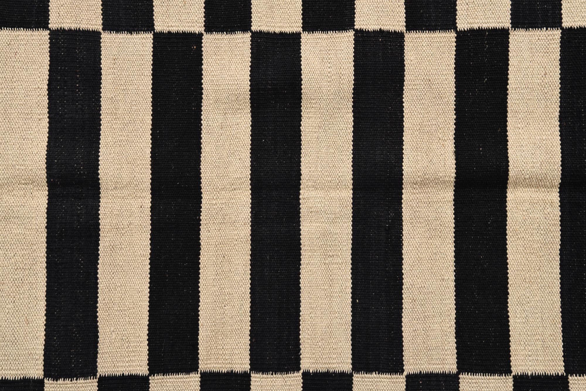 4' 2 x 5' 10 Hand Woven Kilim Modern Wool Rug