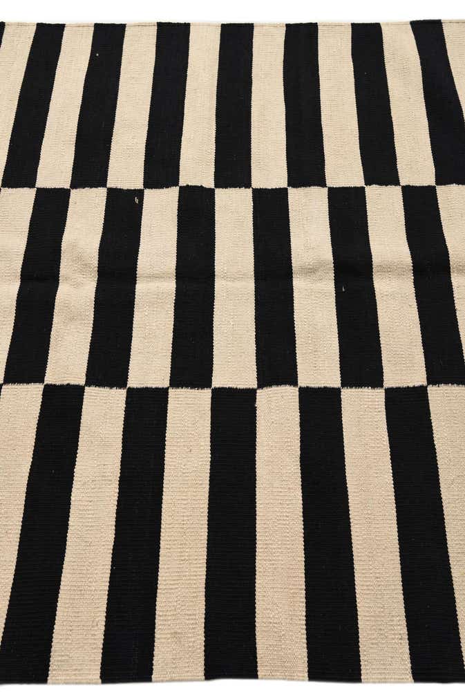 4' 3 x 5' 11 Hand Woven Kilim Modern Wool Rug