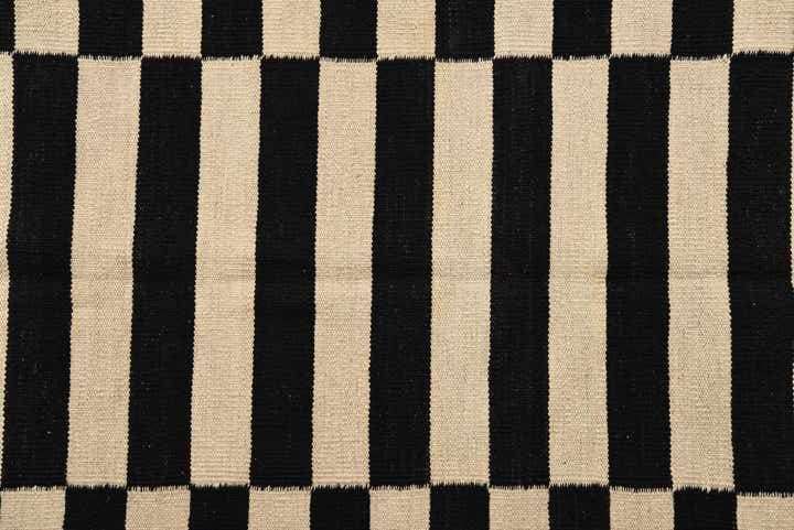 4' 3 x 5' 9 Hand Woven Kilim Modern Wool Rug