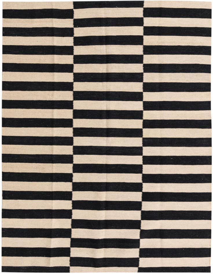 Detail image of 4' 3 x 5' 9 Hand Woven Kilim Modern Wool Rug