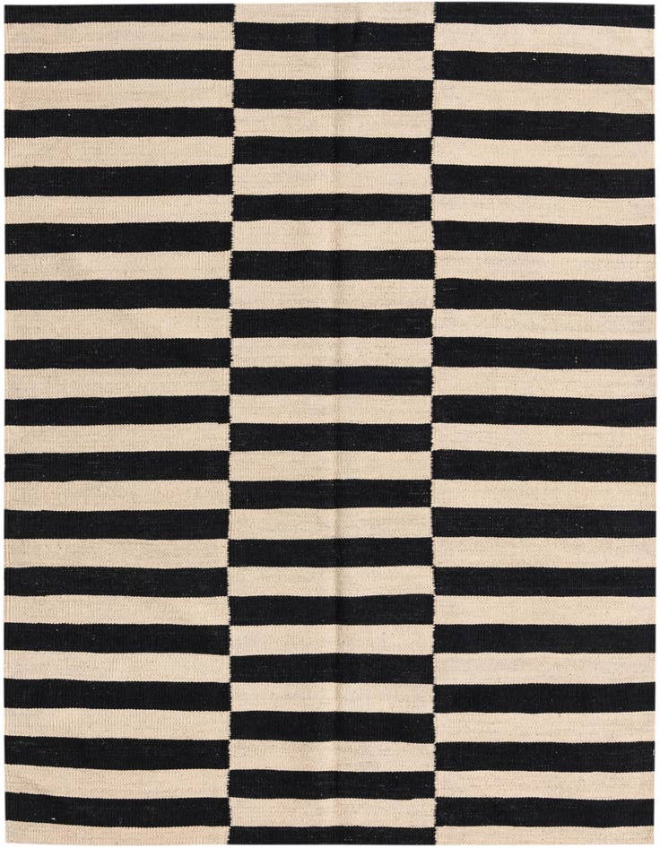 Detail image of 4' 2 x 6' Hand Woven Kilim Modern Wool Rug