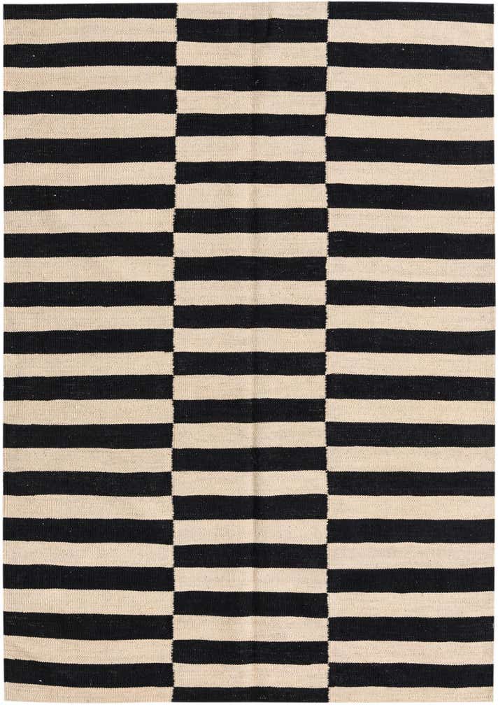 4' 2 x 6' Hand Woven Kilim Modern Wool Rug