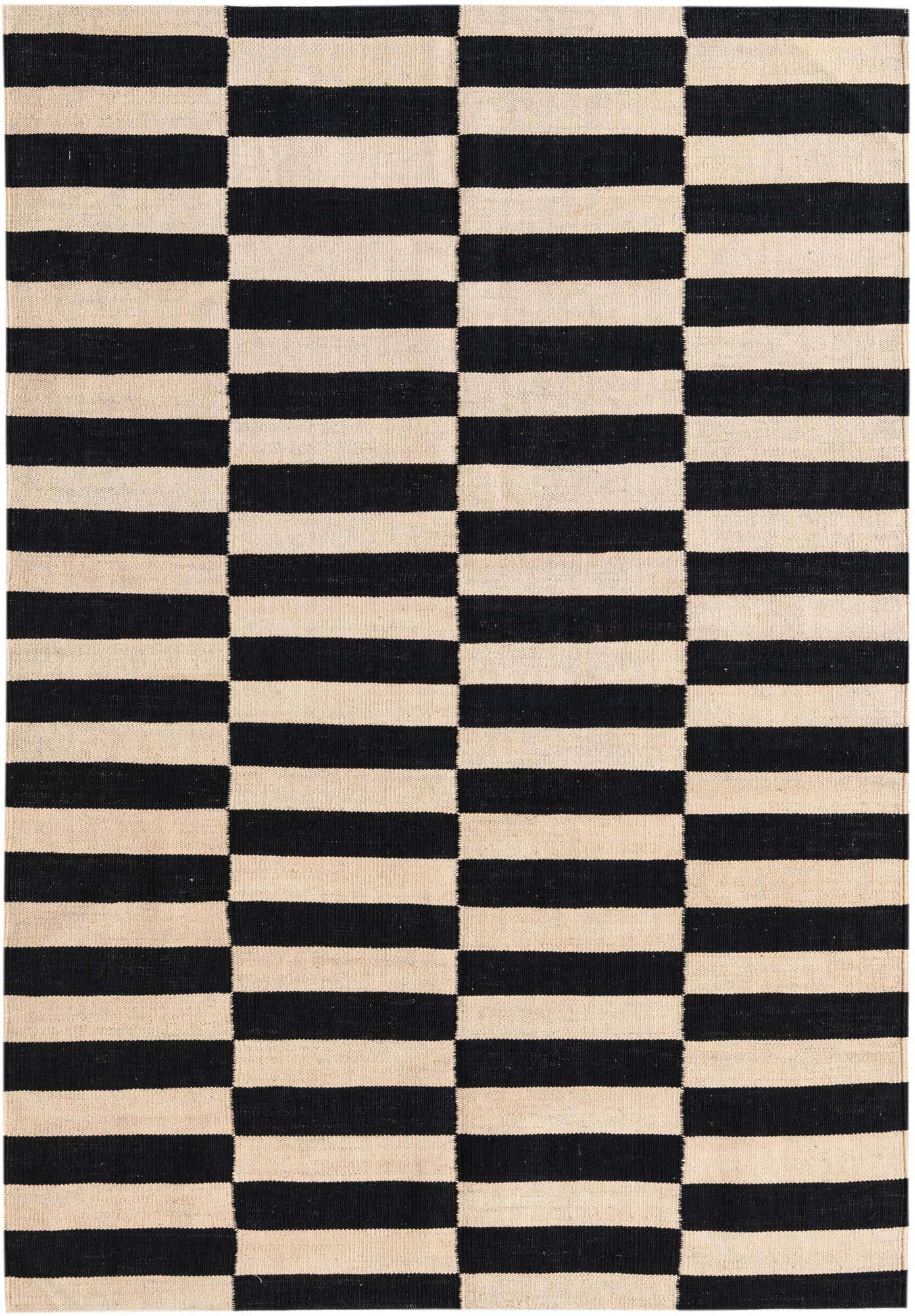 4' 1 x 5' 11 Hand Woven Kilim Modern Wool Rug