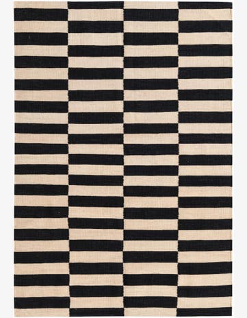 4' 1 x 5' 11 Hand Woven Kilim Modern Wool Rug