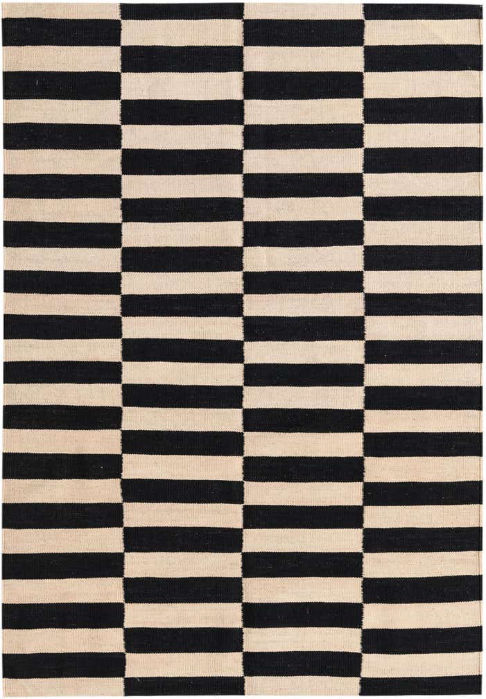 4' 1 x 5' 11 Hand Woven Kilim Modern Wool Rug