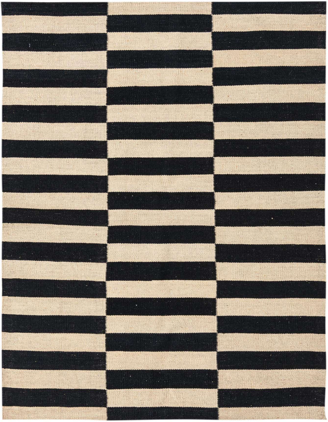 4' 3 x 5' 10 Hand Woven Kilim Modern Wool Rug