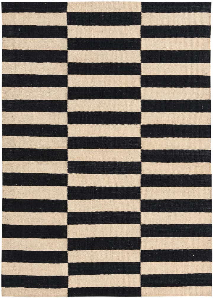 4' 3 x 5' 11 Hand Woven Kilim Modern Wool Rug