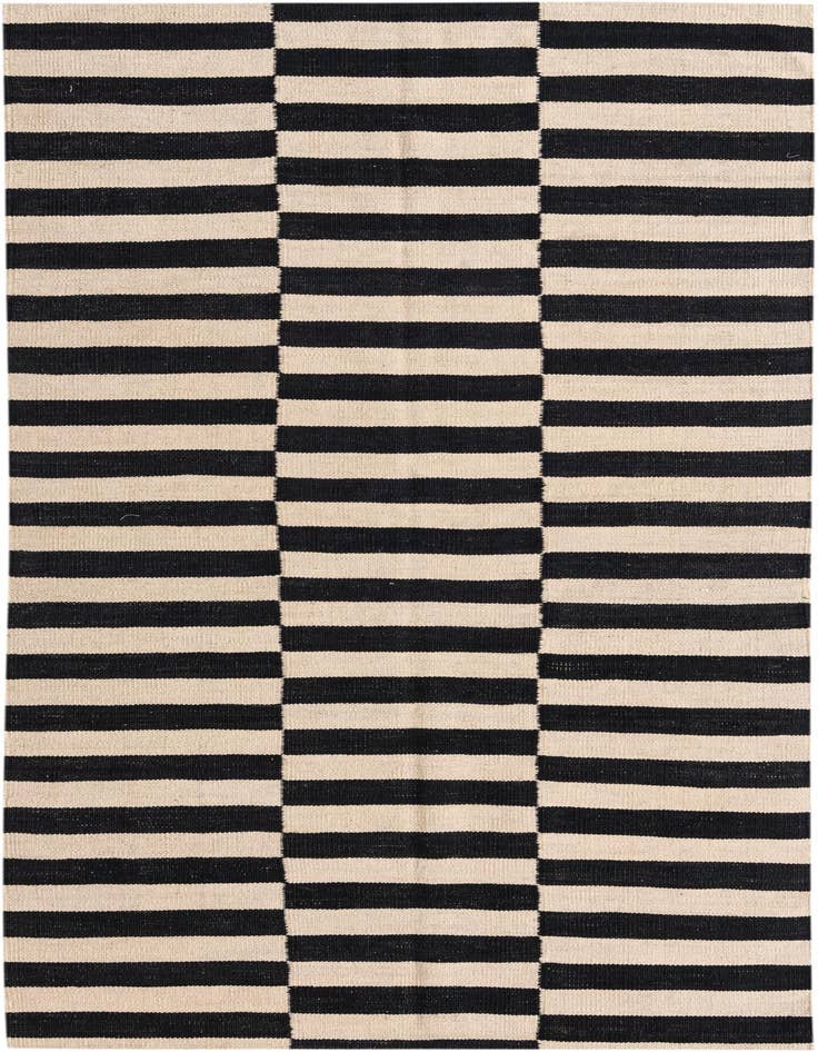 Detail image of 3' 6 x 6' 4 Hand Woven Kilim Modern Wool Rug