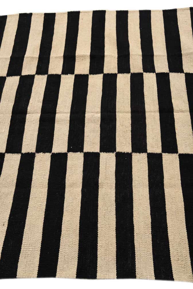 4' 2 x 5' 9 Hand Woven Kilim Modern Wool Rug