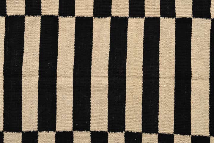 4' 2 x 5' 9 Hand Woven Kilim Modern Wool Rug