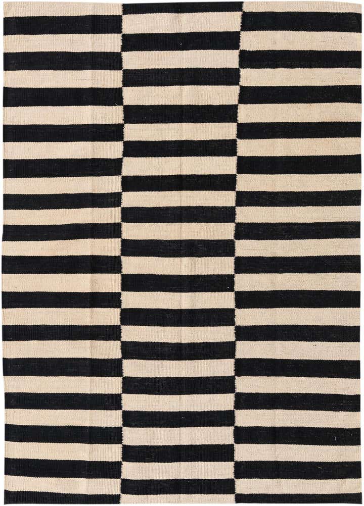 4' 2 x 5' 9 Hand Woven Kilim Modern Wool Rug
