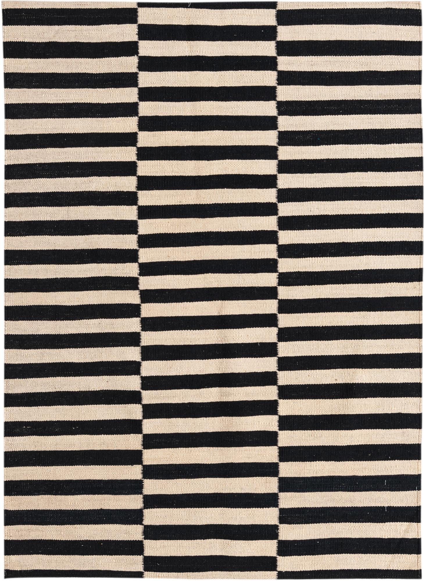 5' x 6' 4 Hand Woven Kilim Modern Wool Rug