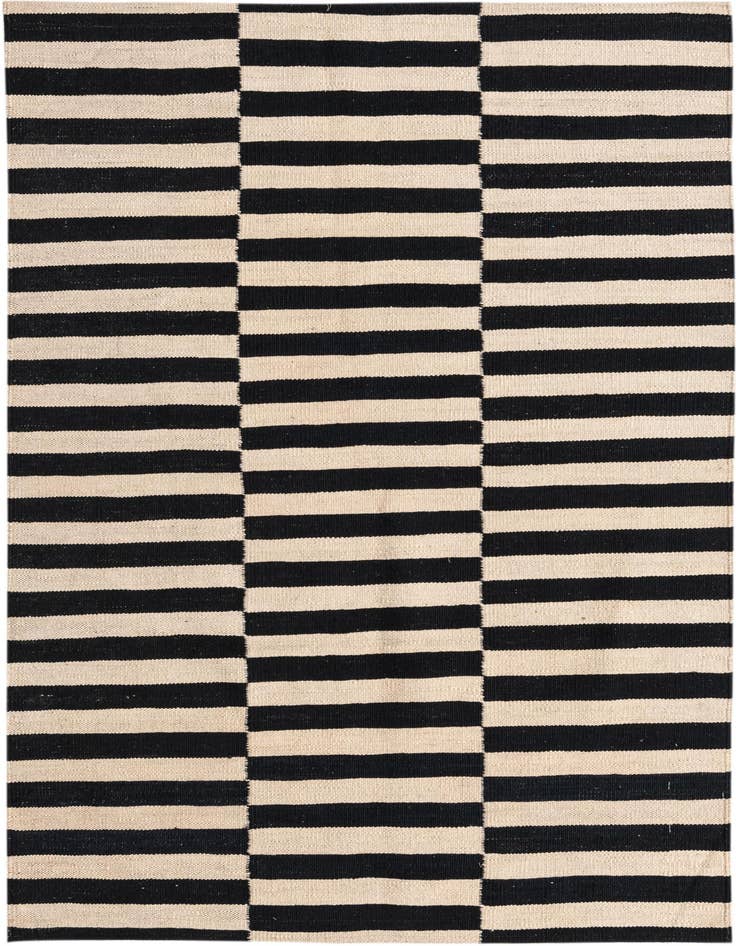 Detail image of 5' x 6' 4 Hand Woven Kilim Modern Wool Rug
