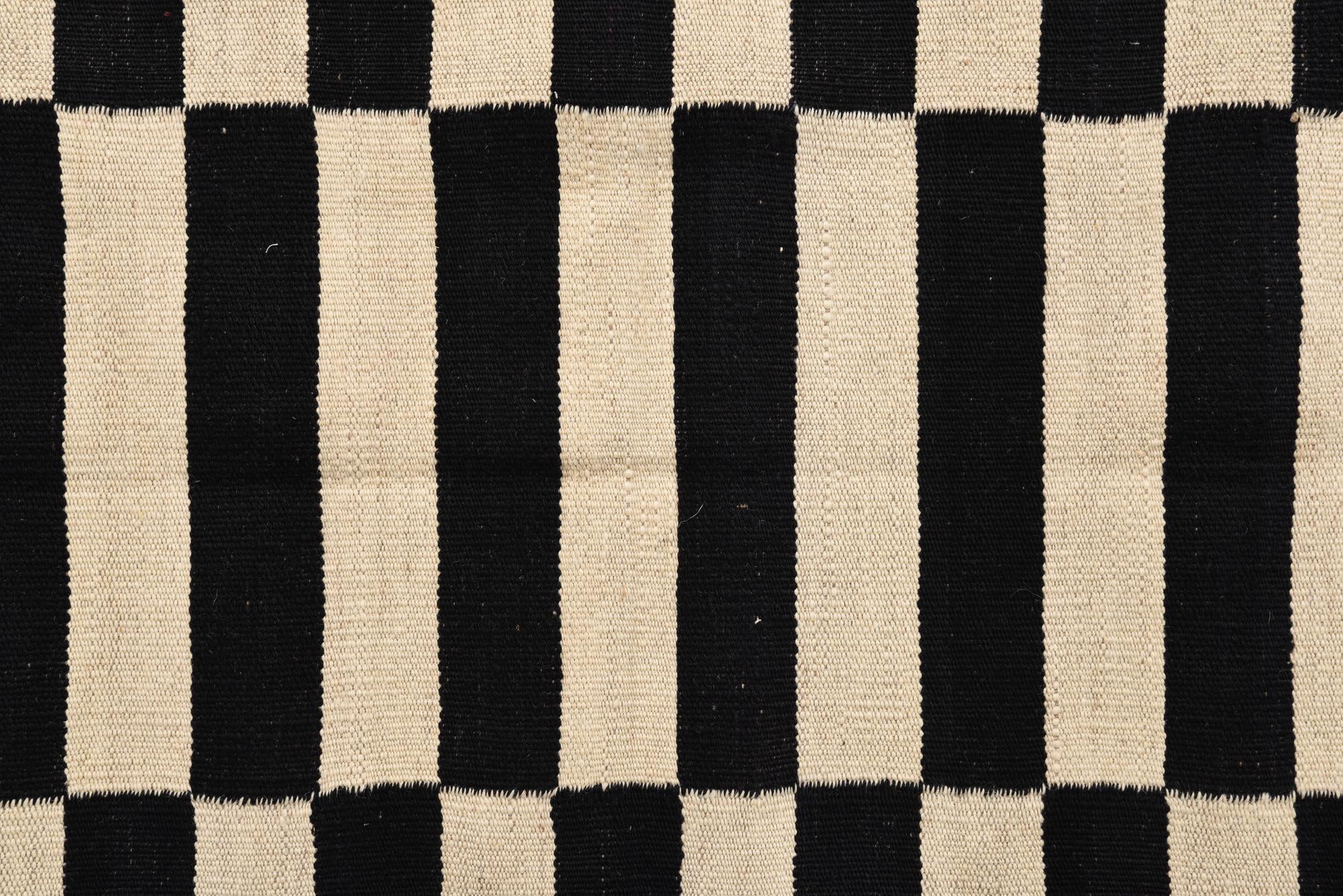 3' 2 x 4' 9 Hand Woven Kilim Modern Wool Rug